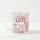 ラブ6 フロストグラスマグカップ (左)