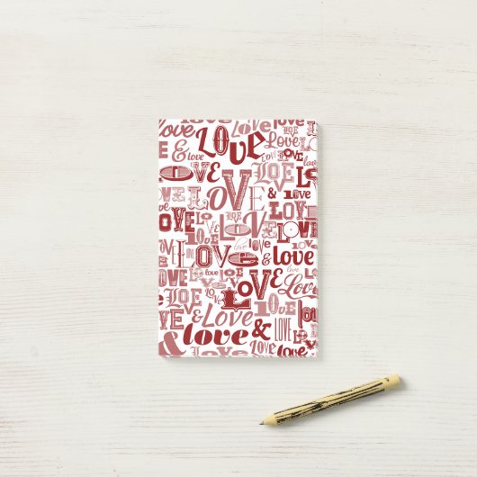 ラブ6 ポストイット (デスク上)