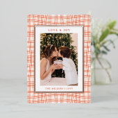 ラブ7ジョイフォトシンプルモダンホリデイ 箔シーズンカード (立ち正面)