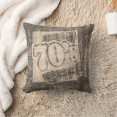 ラブ70のカフェヴィンテージ- Pillow クッション (ブランケット)