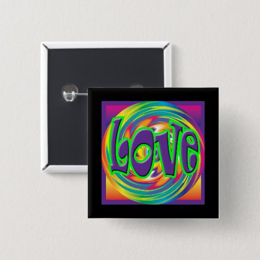 ラブ'70sスタイル 缶バッジ (正面&裏面)