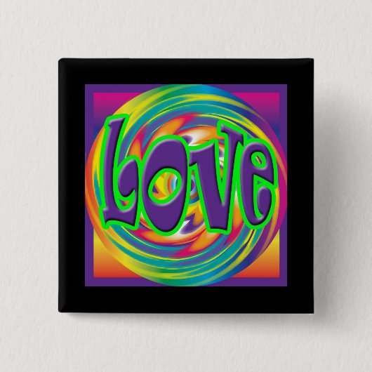 ラブ'70sスタイル 缶バッジ (正面)