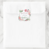 ラブ♡によるパーソナライズされた フラワーの手作り ステッカー (バッグ)