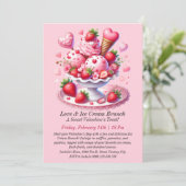 ラブ&アイスクリームブランチ 招待状 (スタンド正面)
