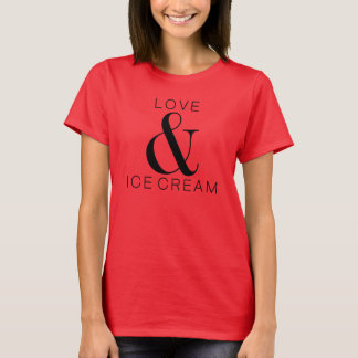 *ラブ&アイスクリーム Tシャツ