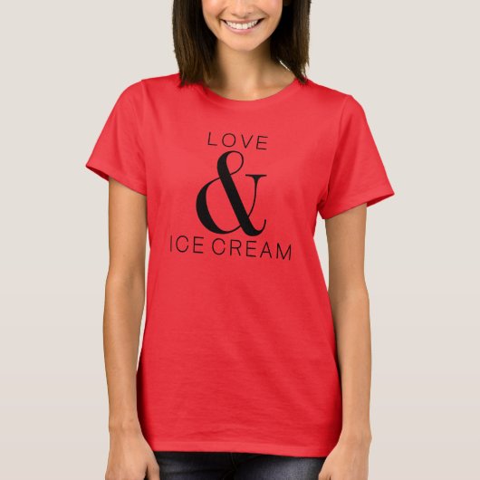 *ラブ&アイスクリーム Tシャツ (正面)
