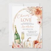 ラブ・アイボリー・ベージュ・ブライダルシャワー　パンプキンチアーズ 招待状 (正面)