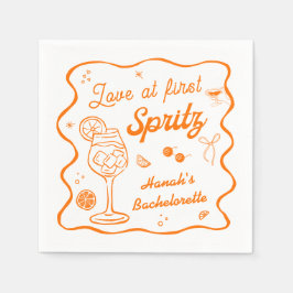 ラブ・アット・ファースト・スプリッツ独身最後の夜 スタンダードカクテルナプキン