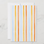 ラブ・アット・ファースト・スプリッツ サマー モダン ブライダル シャワー 招待状 (裏面)