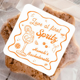 ラブ・アット・ファースト・スプリッツ・バチェロレッテ・パーティー スクエアシール