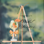 ラブ・アット・ファースト・スプリッツ ブライダルシャワーの歓迎 アクリルサイン (ニュートラル)