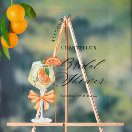 ラブ・アット・ファースト・スプリッツ ブライダルシャワー ウェルカム アクリルサイン