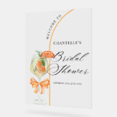 ラブ・アット・ファースト・スプリッツ ブライダルシャワー ウェルカム アクリルサイン (傾斜)