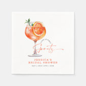 ラブ・アット・ファースト・スプリッツ ブライダルシャワー スタンダードカクテルナプキン (正面)