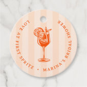 ラブ・アット・ファースト・スプリッツ ブライダルシャワー フェイバータグ (正面)