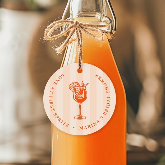 ラブ・アット・ファースト・スプリッツ ブライダルシャワー フェイバータグ