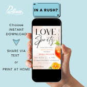 ラブ・アット・ファースト・スプリッツ　ブライダルシャワー 招待状