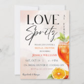 ラブ・アット・ファースト・スプリッツ　ブライダルシャワー 招待状 (正面)