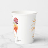 ラブ・アット・ファースト・スプリッツ | 水彩 結婚前お茶会 紙コップ (右)