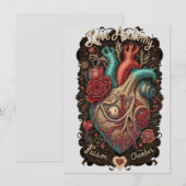 ラブ・アナトミーTシャツ - パッション・チャンバー＆ラブバイト 招待状 (正面/裏面)