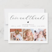 ラブ アンド サンクス おしゃれ ベイビー フォト 出生発表 シーズンカード (正面)