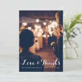 ラブ アンド サンクス ウェディング フォト サンクス カード (スタンド正面)