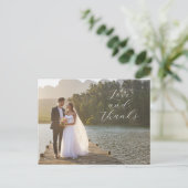 ラブ アンド サンクス ウェディング フォト ポストカード (スタンド正面)
