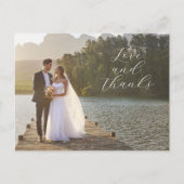 ラブ アンド サンクス ウェディング フォト ポストカード (正面)