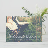 ラブ アンド サンクス ウェディング フォト 感謝カード (スタンド正面)