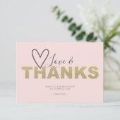 ラブ アンド サンクス ハート サンクス サンキューカード (スタンド正面)