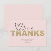 ラブ アンド サンクス ハート サンクス サンキューカード (正面/裏面)