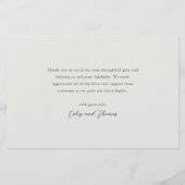 ラブ アンド サンクス 3 フォト ニューベイビー サンクス カード (裏面)