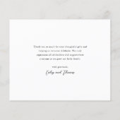 ラブ アンド サンクス 3 フォト ニューベビー サンクス カード (裏面)