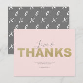 ラブ アンド サンクス XとO サンクス サンキューカード (正面/裏面)