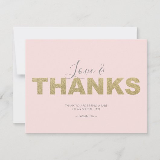 ラブ アンド サンクス X と O サンクス サンキューカード (正面)