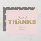 ラブ アンド サンクス X と O サンクス サンキューカード (正面/裏面)