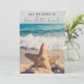 ラブ・アンド・ザ・ビーチ　駆け落ち結婚発表 招待状 (スタンド正面)