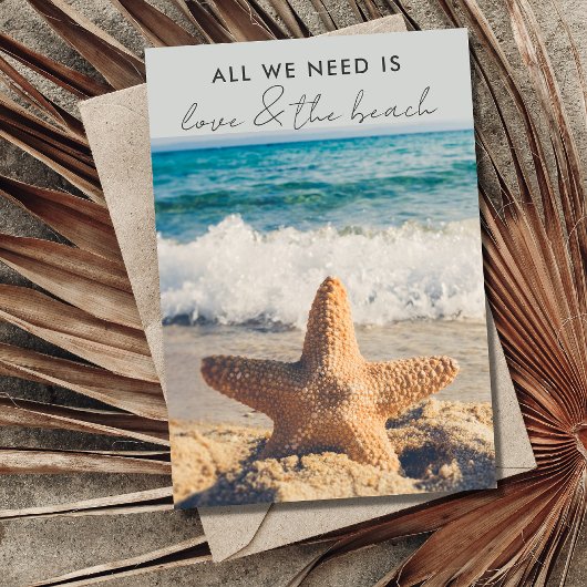 ラブ・アンド・ザ・ビーチ　駆け落ち結婚発表 招待状