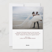 ラブ アンド ジョイ | モダン ミニマル 二枚の写真 シーズンカード (裏面)