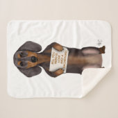 ラブ・アンド・ダクシュント シェルパブランケット (正面(横))