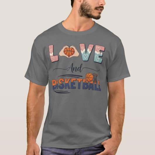 ラブ・アンド・バスケットボール ギフト Tシャツ (正面)