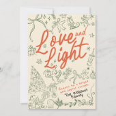 ラブ アンド ライト クリスマス & ホリデー カード (正面)