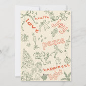 ラブ アンド ライト クリスマス & ホリデー カード (裏面)