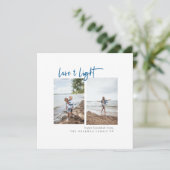 ラブ・アンド・ライト・ミニモダンマリスト写真ハヌカ シーズンカード (スタンド正面)