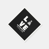 ラブ アンド ライブ バドミントン スポーツ ファン カスタム ネーム スタンダードカクテルナプキン (角)