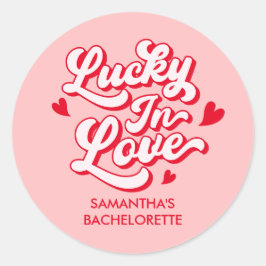 ラブ・アンド・ラックのバチェロレッテパーティーの景品 ラウンドシール