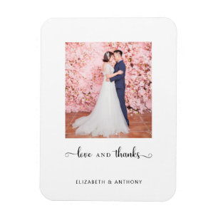 ラブ·アン感謝していド·フォト·スクリプト·チッ結婚クズ マグネット