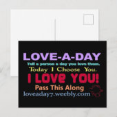 ラブ・ア・デイ ポストカード (正面/裏面)