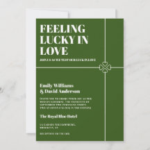 ラブ・ア・ラック モダン グリーン ウェディング