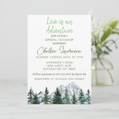 ラブ・イズ・アン・アドベンチャー ブライダルシャワー招待状 招待状 (スタンド正面)